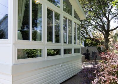 façade avec vitre double isolé